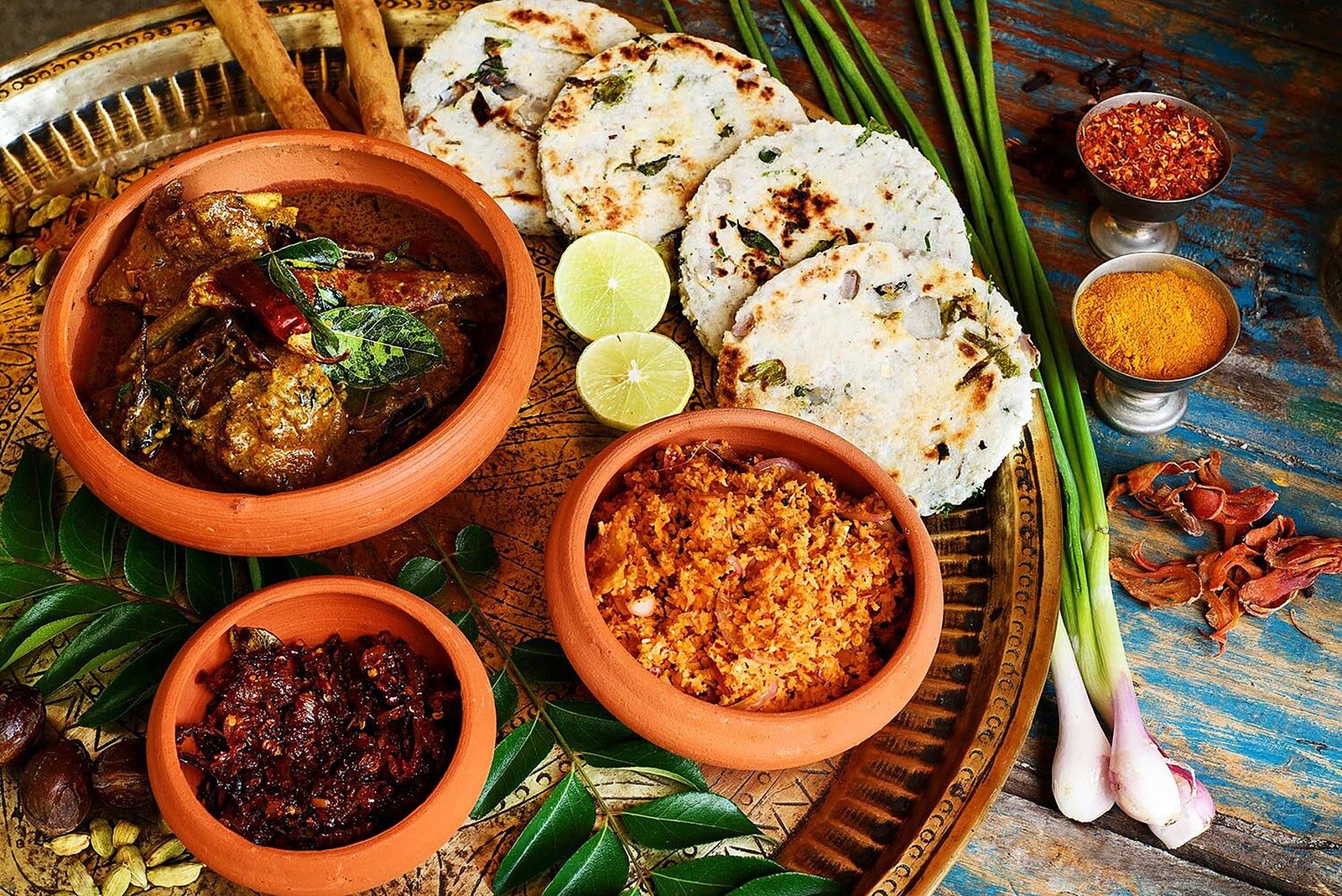 Sri Lankan rice and curry
